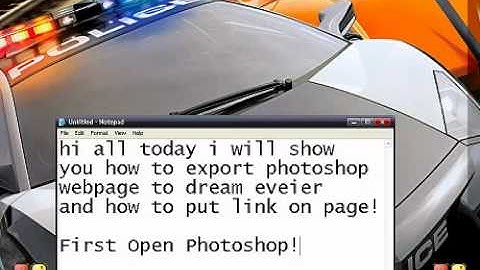 Export Photoshop To Dream Weaver