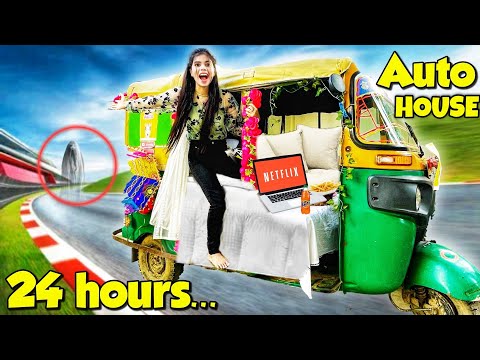 Living in Auto Rickshaw for 24 hours!! *Gone Haunted*?