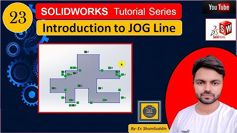 #23 | Introduction to JOG Line | Sketching in SolidWorks | SolidWorks Tutorial Series|
