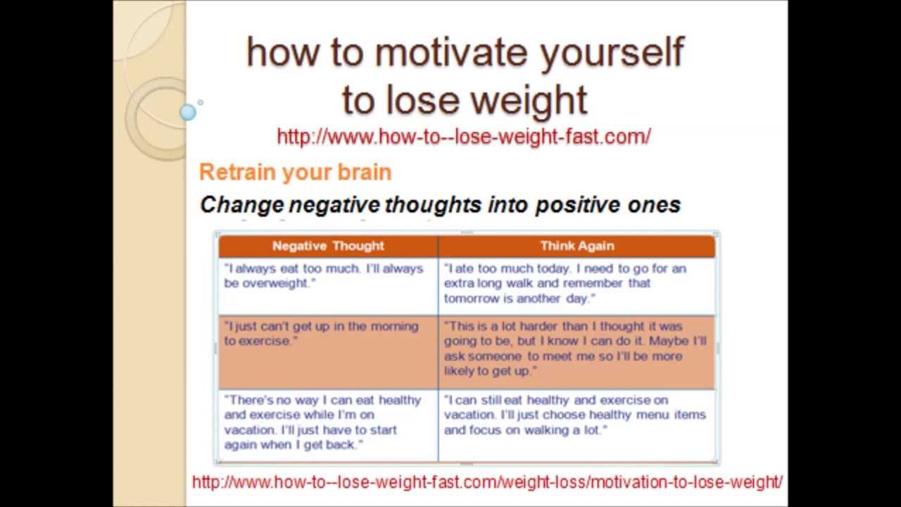 motivate someone to lose weight