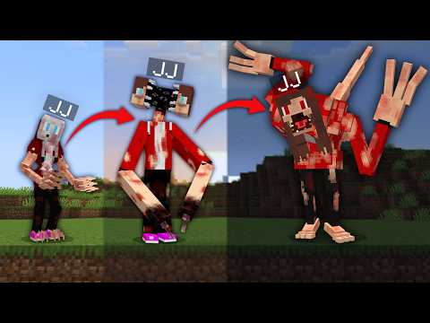 JJ Gets SCARY UPGRADE in Minecraft !? Maizen