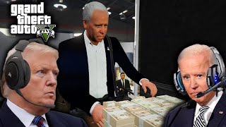 US Presidents LOOT MONEY From BANK ROBBERS In GTA 5