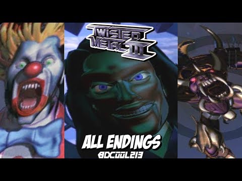 Twisted Metal 3 PS1 - All Endings | Playstation