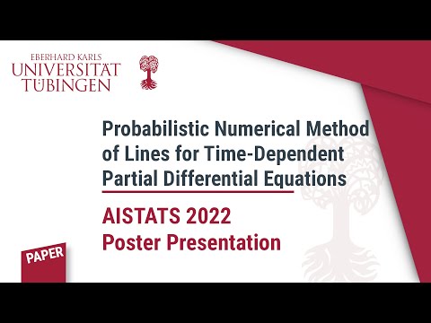 AISTATS2022: Probabilistic Numerical Method of Lines for Time-Dependent PDEs