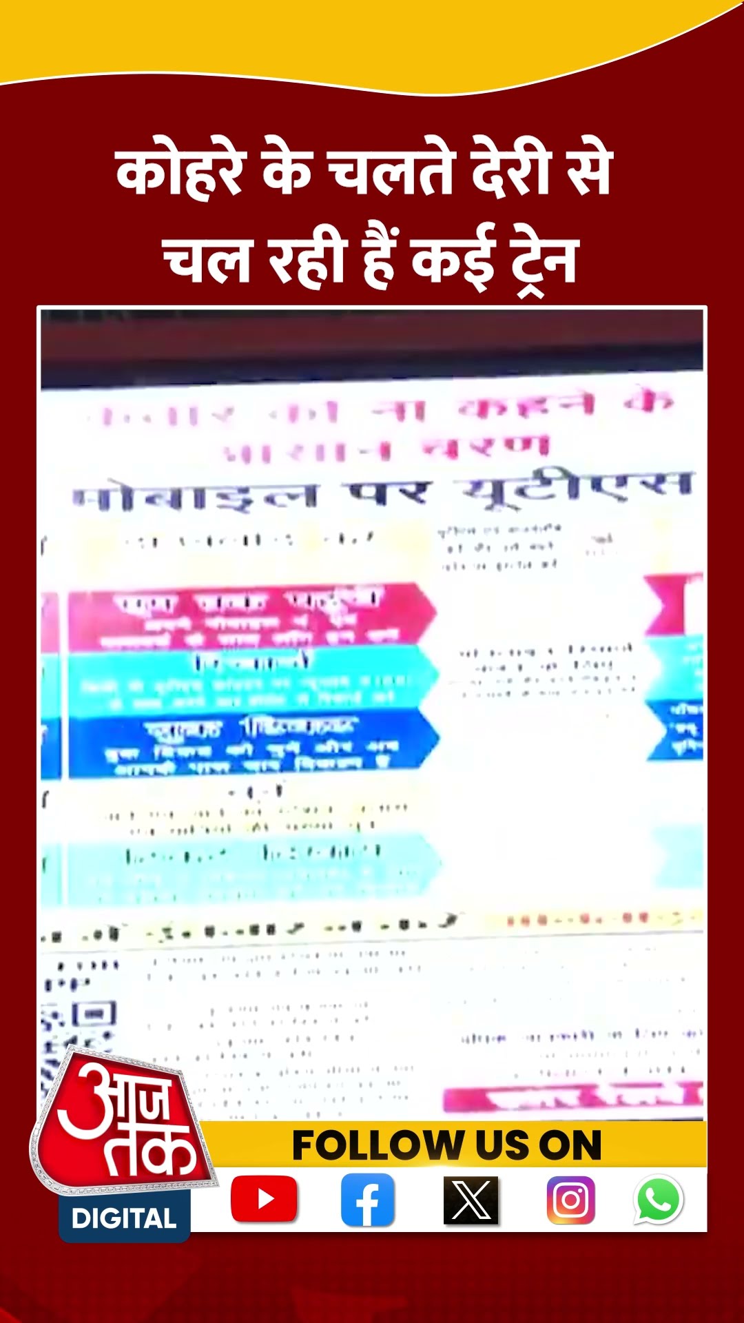 कोहरे ने थामी रफ्तार, New Delhi Railway Station पर ज्यादातर ट्रेनें लेट #shortsvideo #delhifog