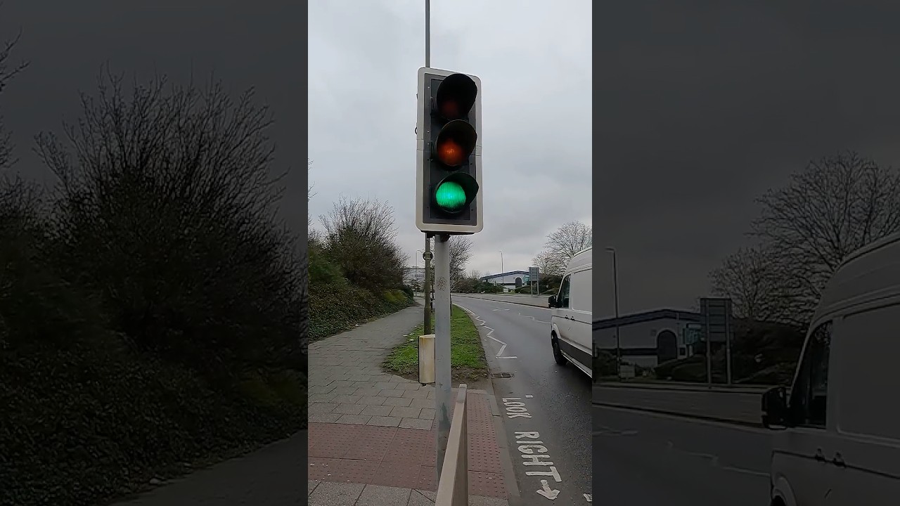 Greenwich: Bugsby's Way, Siemens & Plessey Automation Mellor Traffic Lights Pelican Crossing