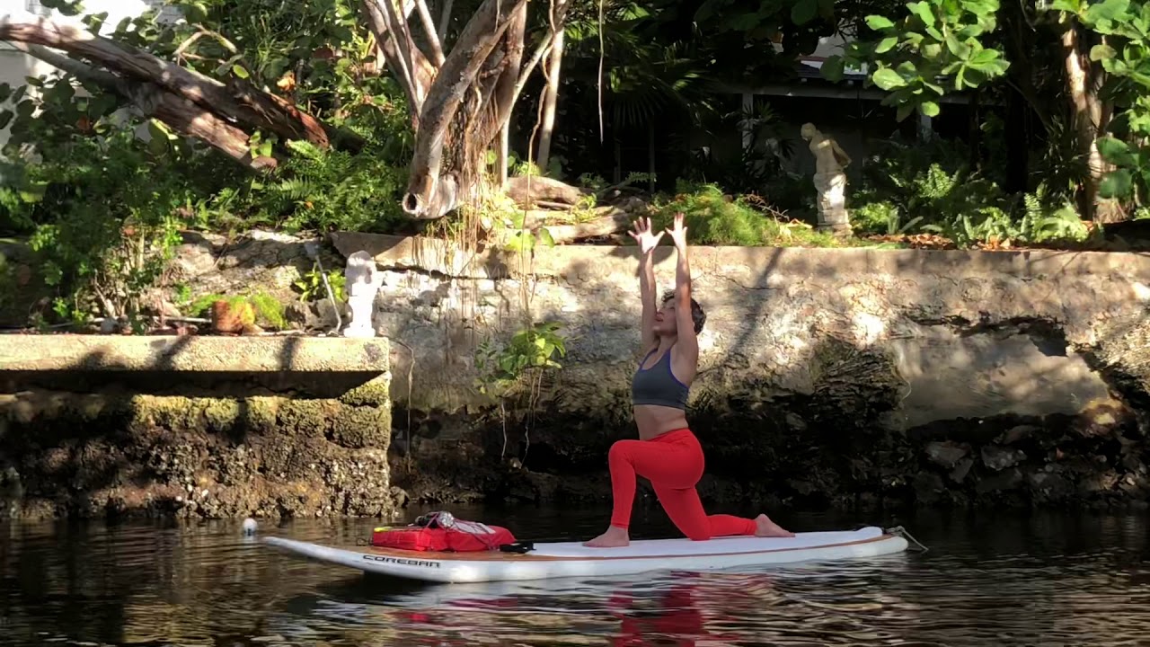 Sup Warrior Yoga video shoot