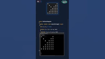 Pattern program in Java | Filled arrow pattern program in less than 60 seconds #shorts #java