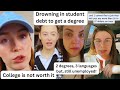 College is a scam and degrees are worthless  tiktok rants on unemployment after graduation