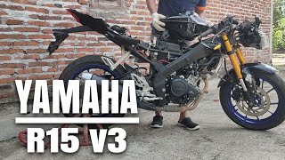 YAMAHA R15 V3 REBUILD FULL BODY  || RAKIT ULANG BODY