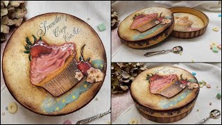 Sweet box ♡♡♡ 3d decoupage technique tutorial