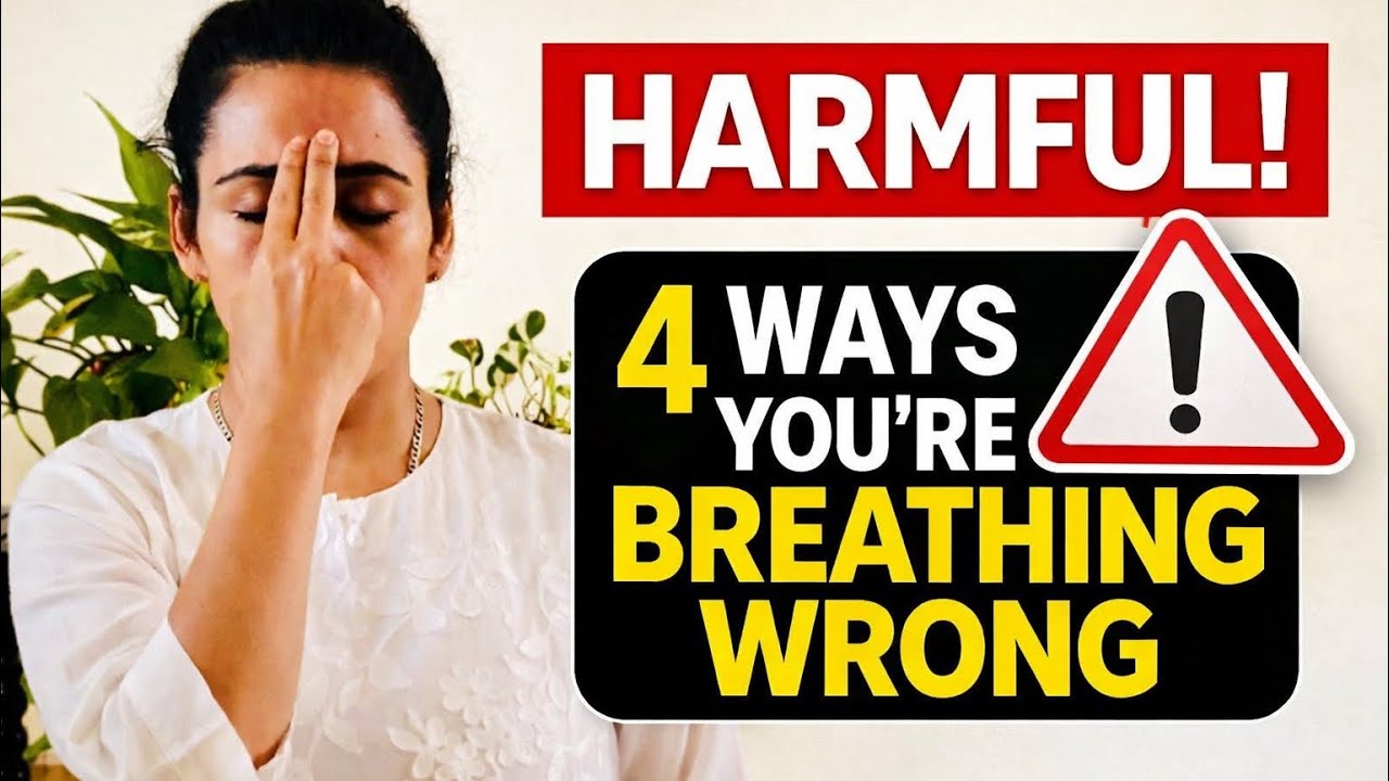 ВРЕДНО! 4 способа неправильного дыхания (большинство людей об этом не знают)