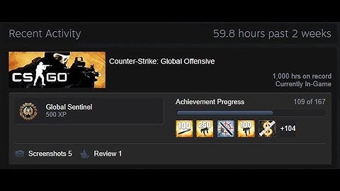 WHAT 1000 HOURS OF CSGO LOOKS LIKE