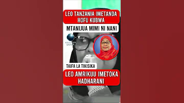LEO MAMA SAMIA AZUA TAHARUKI KUBWA Mtanijua Mimi Ni Nani Mamasamia Shorts Viralvideos 