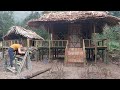 Full TIMELAPSE 125 Days : Single Mother Alone Journey Building Dream Bamboo House in The Deep Forest