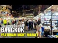 Pratunam Night Market BEST Bangkok Shopping BARGAINS Street Food 4K HDR