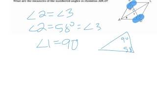 6-4 Properties of Rhombus/Square/Rectang