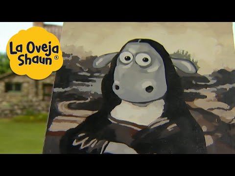La Oveja Shaun 🐑 Mona Lisa pero oveja 🐑 Dibujos animados para niños