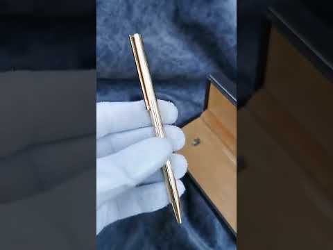 قلم اس تي ديبون ذهبي ماشة سوداء كلاسيك