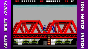 Green Beret Longplay (Sega Master System) [QHD] [Homebrew] [2022]
