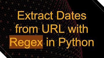 Extract Dates from URL with Regex in Python