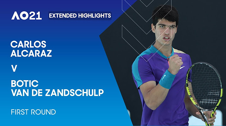 Carlos Alcaraz v Botic Van De Zandschulp Extended Highlights | Australian Open 2021 First Round