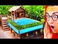 He Built An INSANE SECRET JUNGLE POOL HOUSE!