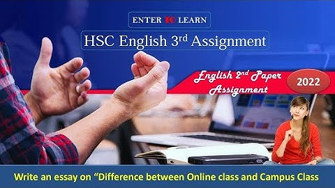 HSC || English 3rd Assignment 2022 || English 2nd Paper With PDF File