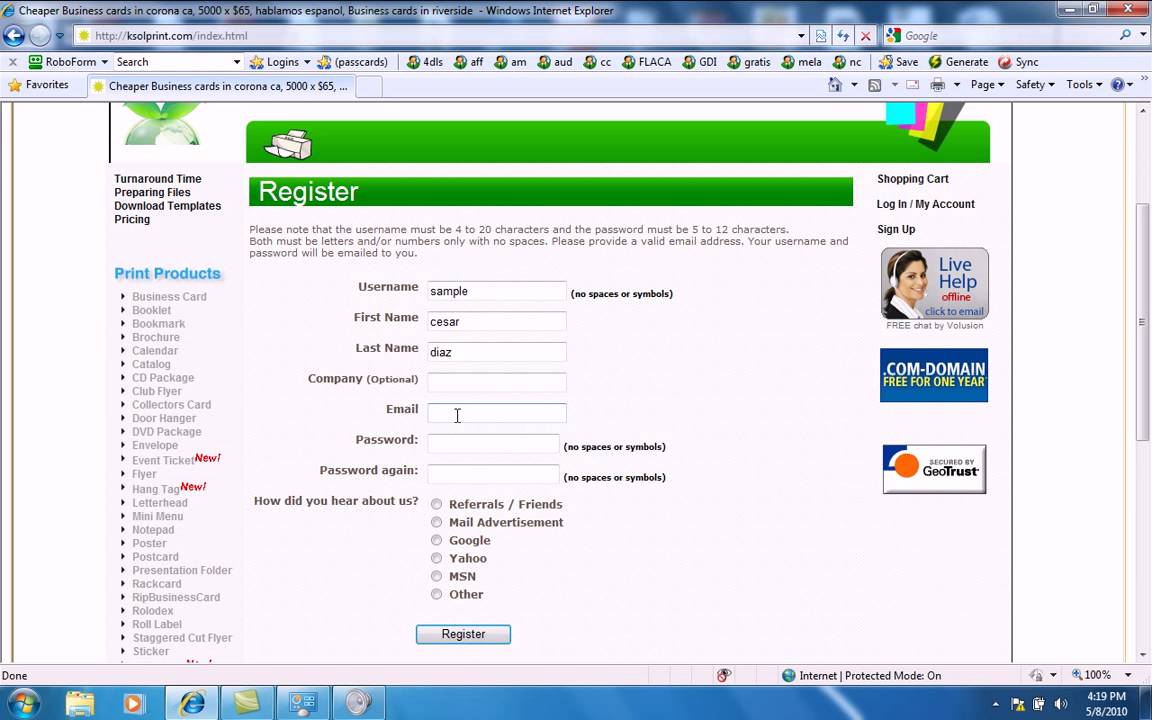crear una cuenta en Ksol Print - YouTube