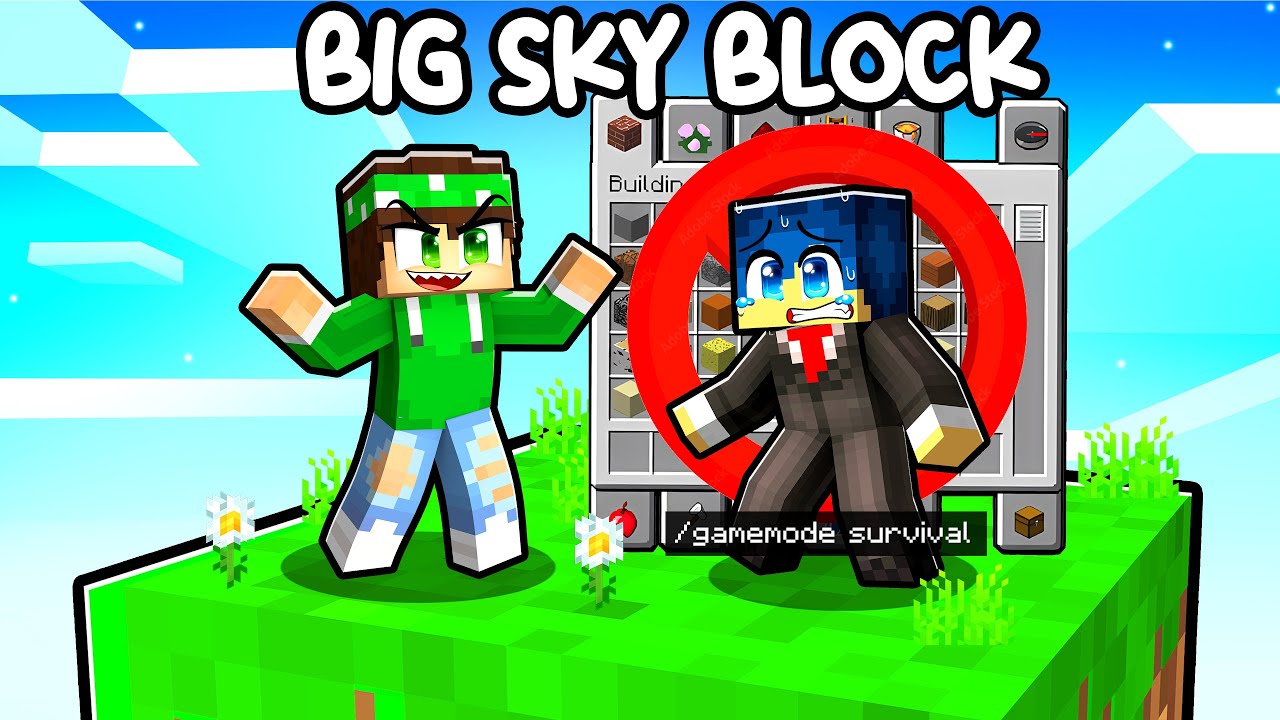 HO FINALMENTE TOLTO LA CREATIVA A STEF! - MINECRAFT BIG SKY BLOCK