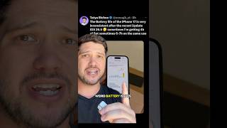 iPhone battery after update 🪫#apple #iphone #iphonetips #greenscreen
