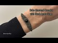 How to Make a Beautiful Bracelet with Thread: DIY Boho Macramé Bracelet with a Black Agate Stone