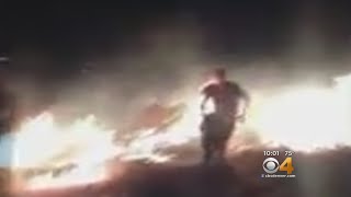 Reward Offered In Fireworks Brush Fire
