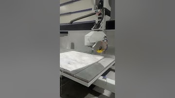 5 axis bridge saw with camera  installed in Damman, Saudi Arabia #stonecnc#stonecuttingmachine