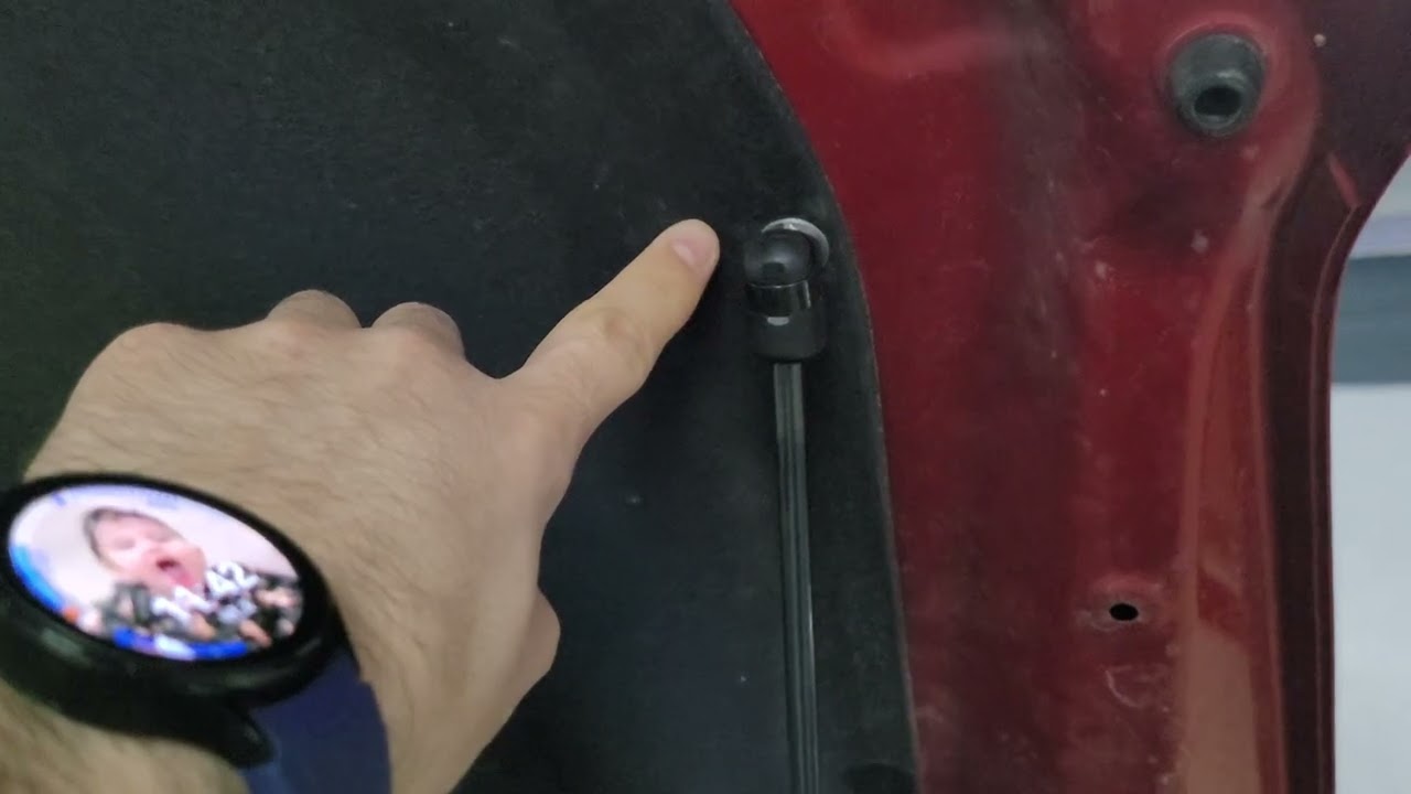Результат установки газлифтов для капота на Haval Jolion