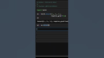 PyTorch detach() in 60 Seconds #shorts #python #pytorch  #coding #programming