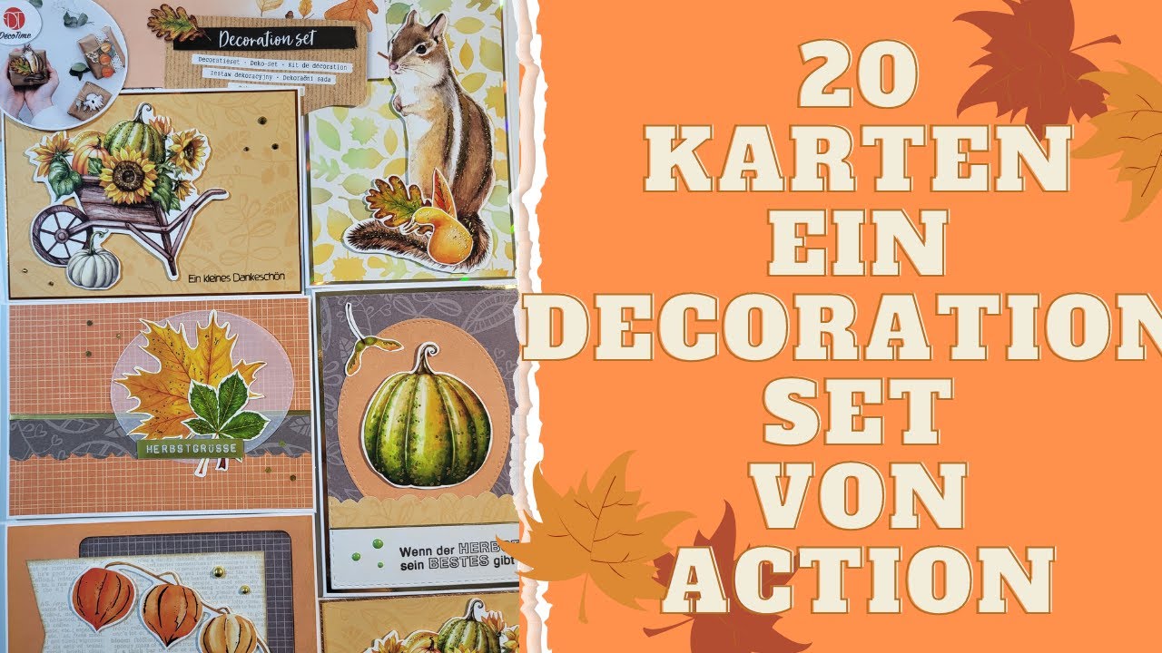 20 Karten aus einem Decoration Set von Action | DecoTime #decotime # ...