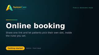 AureonCare Let Patients Book Their Own Appointments
