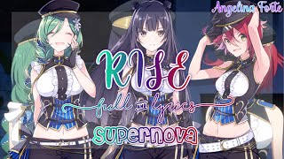 Lapis Re:Lights - Supernova「RISE」[FULL LYRICS]