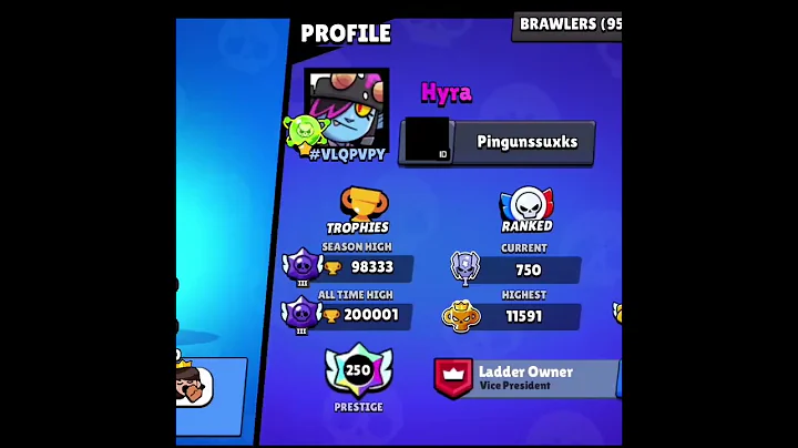 HYRA STARTED PUSH 300 k 🏆 #brawlstars #shorts