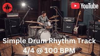 Drum Track Simple Rhythm Backing Track 100 BPM