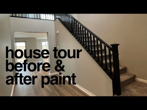 Empty House Tour | Sherwin Williams Greige Paint Colors (Repose Gray, Dorian Gray, Urbane Bronze)
