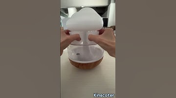 Rainy Cloud Humidifier Ultrasonic New Design 600ml Wood Grain Aroma Diffuser Unboxing Video