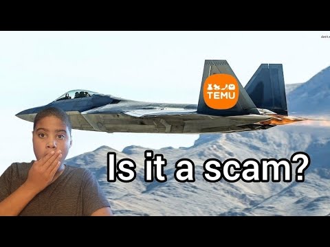 Remote control Temu F22 raptor unboxing. - YouTube