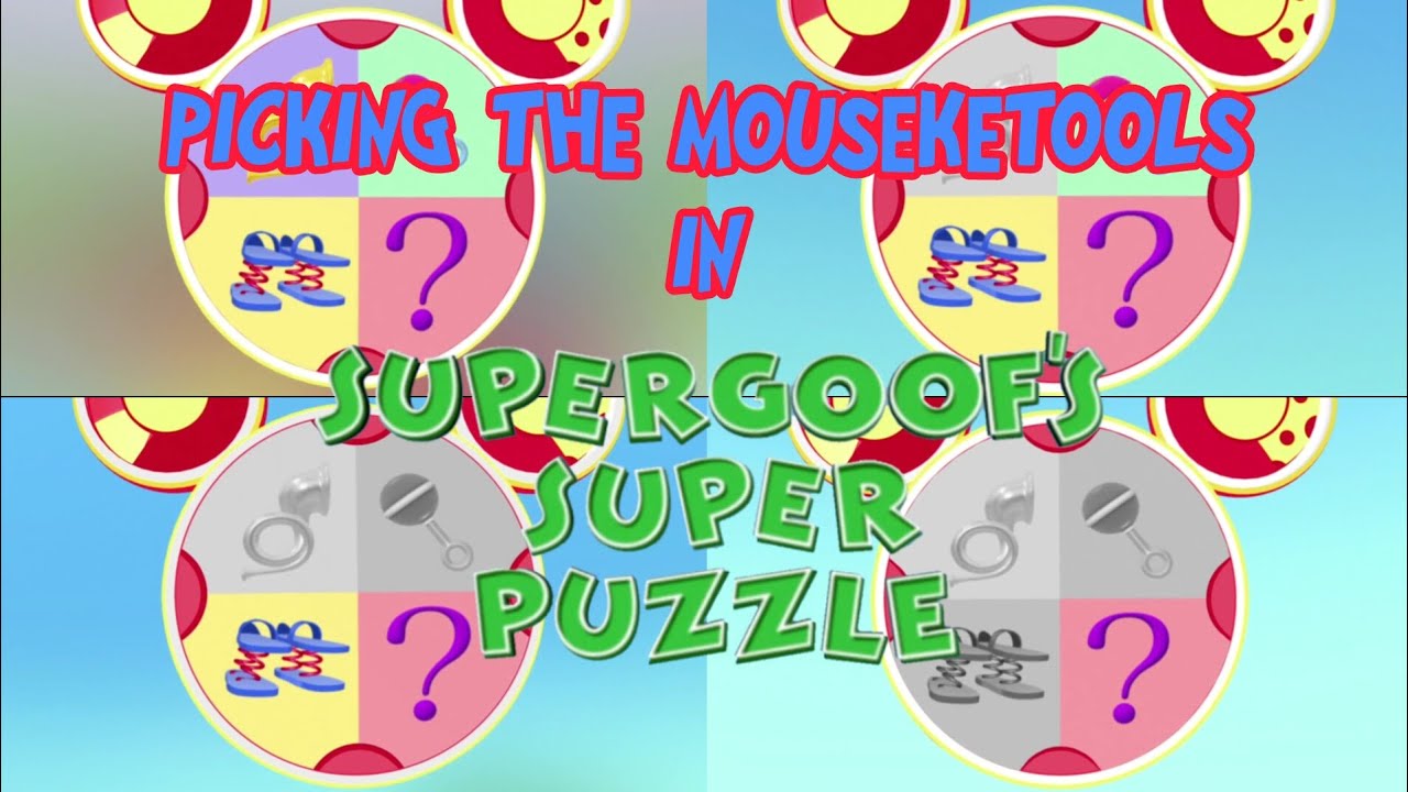 Picking The Mouseketools In Super Goof's Super Puzzle - YouTube