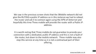 Teltonika RUT950 / RUT955 remote access with standard 3mobile SIM (UK) screenshot 2