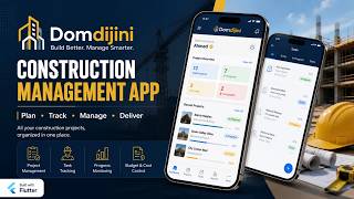 📱 Domdijini Flutter App 🏗️ | Construction Project & Budget Tracking App  📊| Ali Raza Warriach