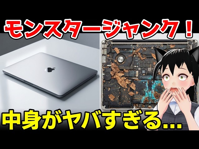 動作未確認 ジャンク i913900ks 64GB Memory Junk] I repaired a monster junk laptop with a MacBook