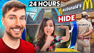 MR BEAST Challenged us to SURVIVE in MCDonalds for 24 Hours