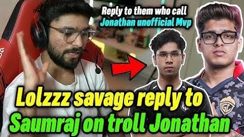 Lolzzz savage reply to Saumraj on troll Jonathan 🤫 React on Jonathan MVP 🇮🇳